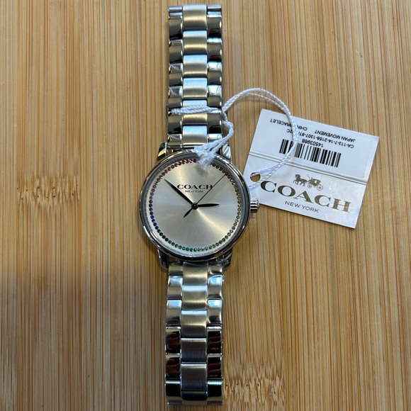 Coach Grand Watch With 36mm Silver Face & Silver Bracelet - Picture 2 of 7